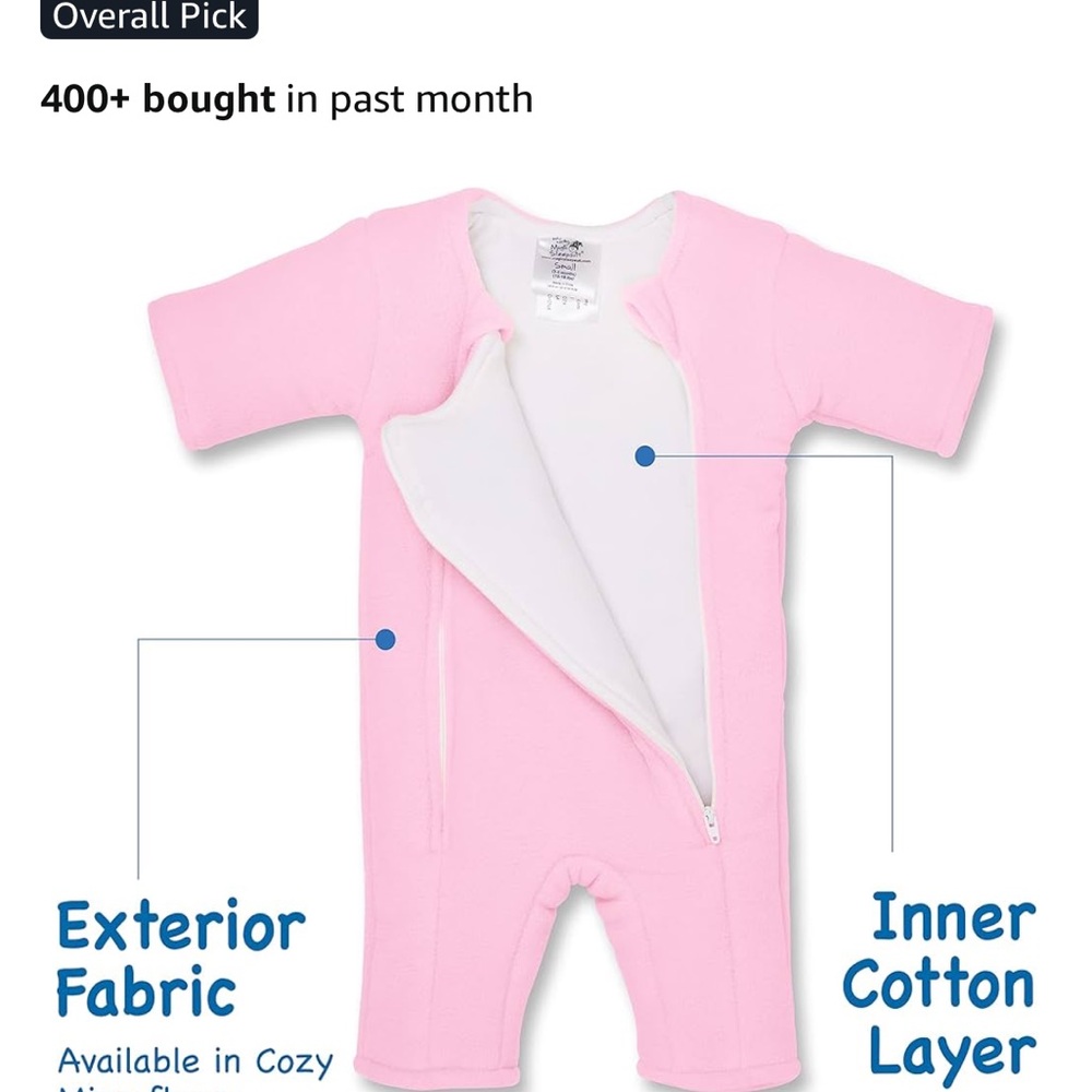 Soft Pink Kids Pajamas Sleep Sack